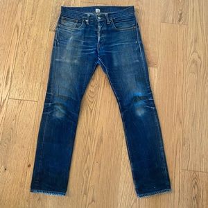 Double RL RRL selvedge denim slim fit. 30